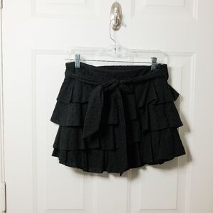 LOVERS & Friends black Ruffle Mini Skirt Size Small